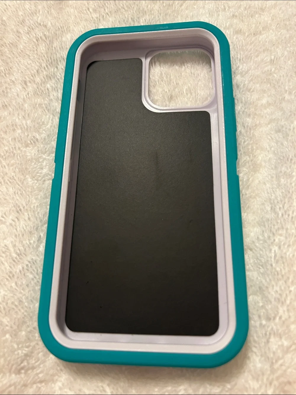 Teal and Black Protective Phone Case - Unbranded